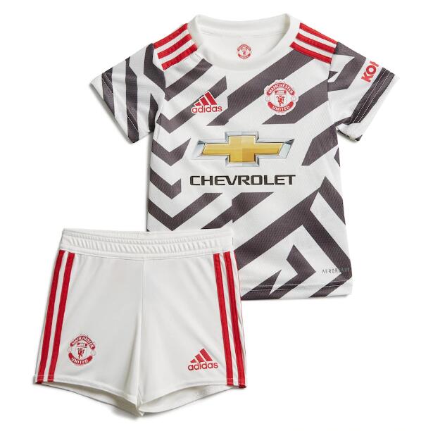 Kids Manchester United Third Away Soccer Youth Kits Shirt With Shorts 2020/21